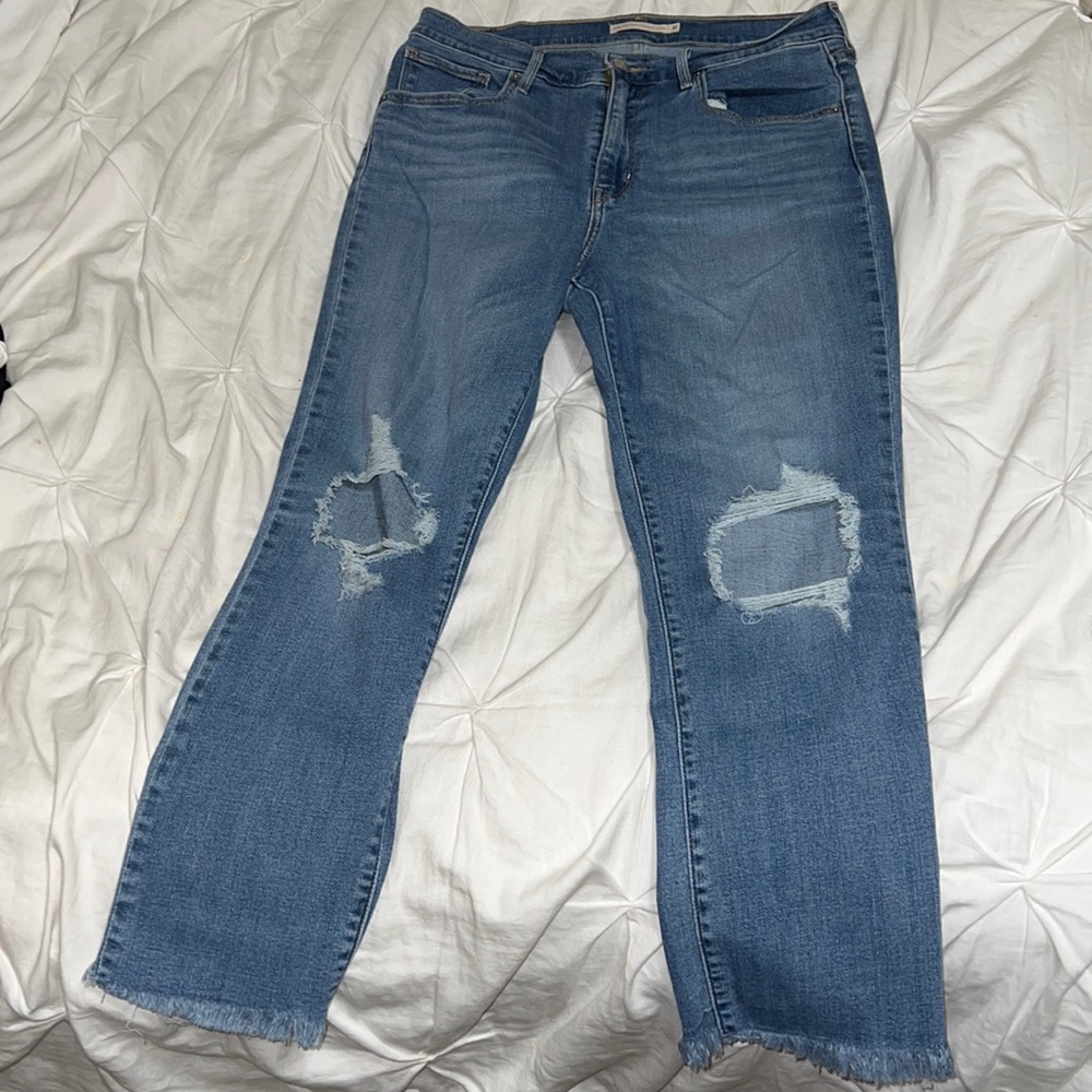Levi’s 724 High rise straight crop